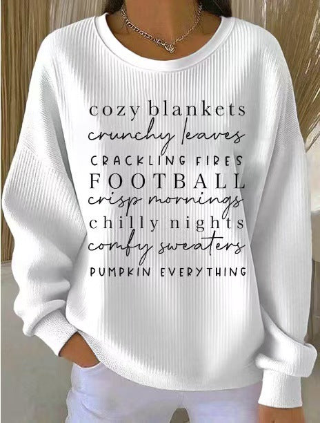 Women's Autumn Winter V-neck Sweater With Wool-like Texture by Ricaloux