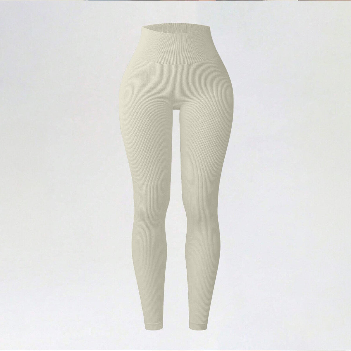 Ribbed Seamless Yoga Pants For Autumn And Winter, High-waisted Tight Sports Leggings, Yoga Apparel Leggings by Ricaloux