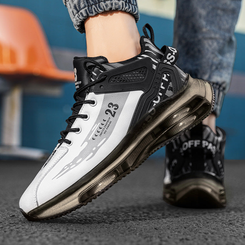 Men Sneakers Running Boots Fashion Outdoor Jogging Sports Shoes Mesh Breathable Cushioning Black Basket Footwear Male Big Size by Ricaloux