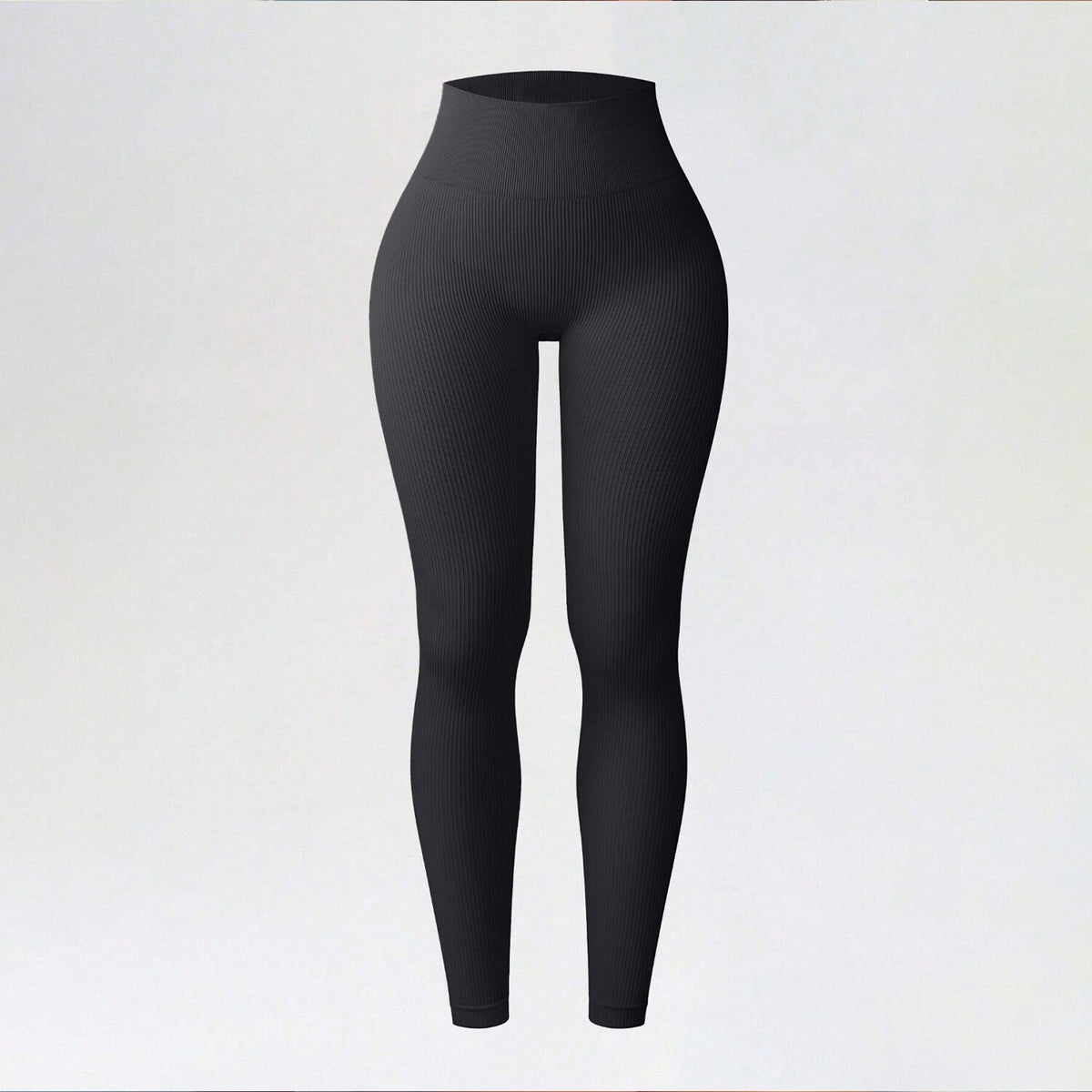 Ribbed Seamless Yoga Pants For Autumn And Winter, High-waisted Tight Sports Leggings, Yoga Apparel Leggings by Ricaloux