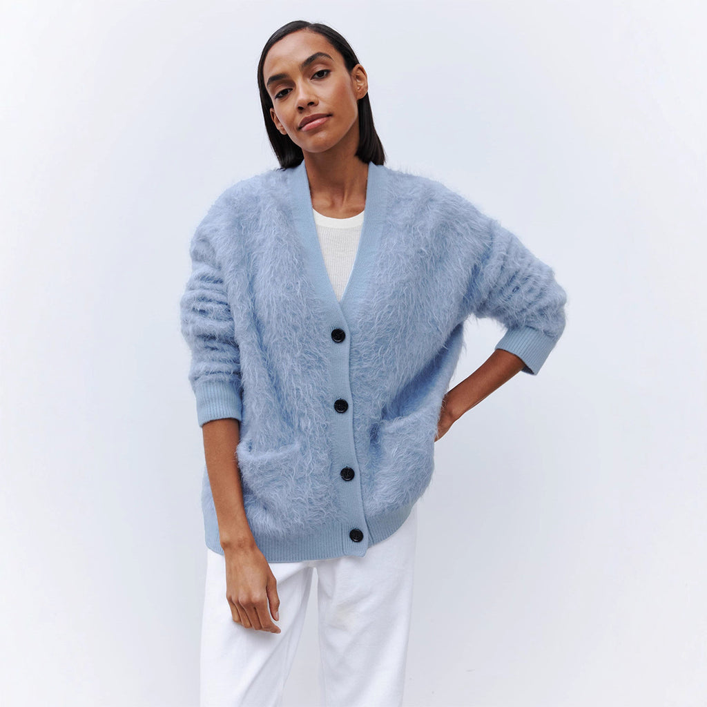 Laid-back Relaxed-fit Knitted Warm Cardigan by Ricaloux
