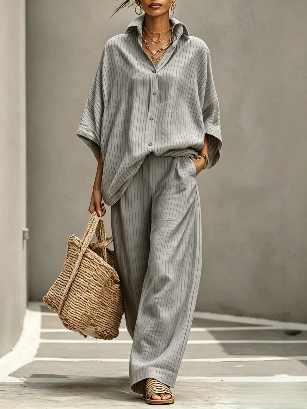 Womens Cardigan Set Casual And Elegant Womens Outfit by Ricaloux