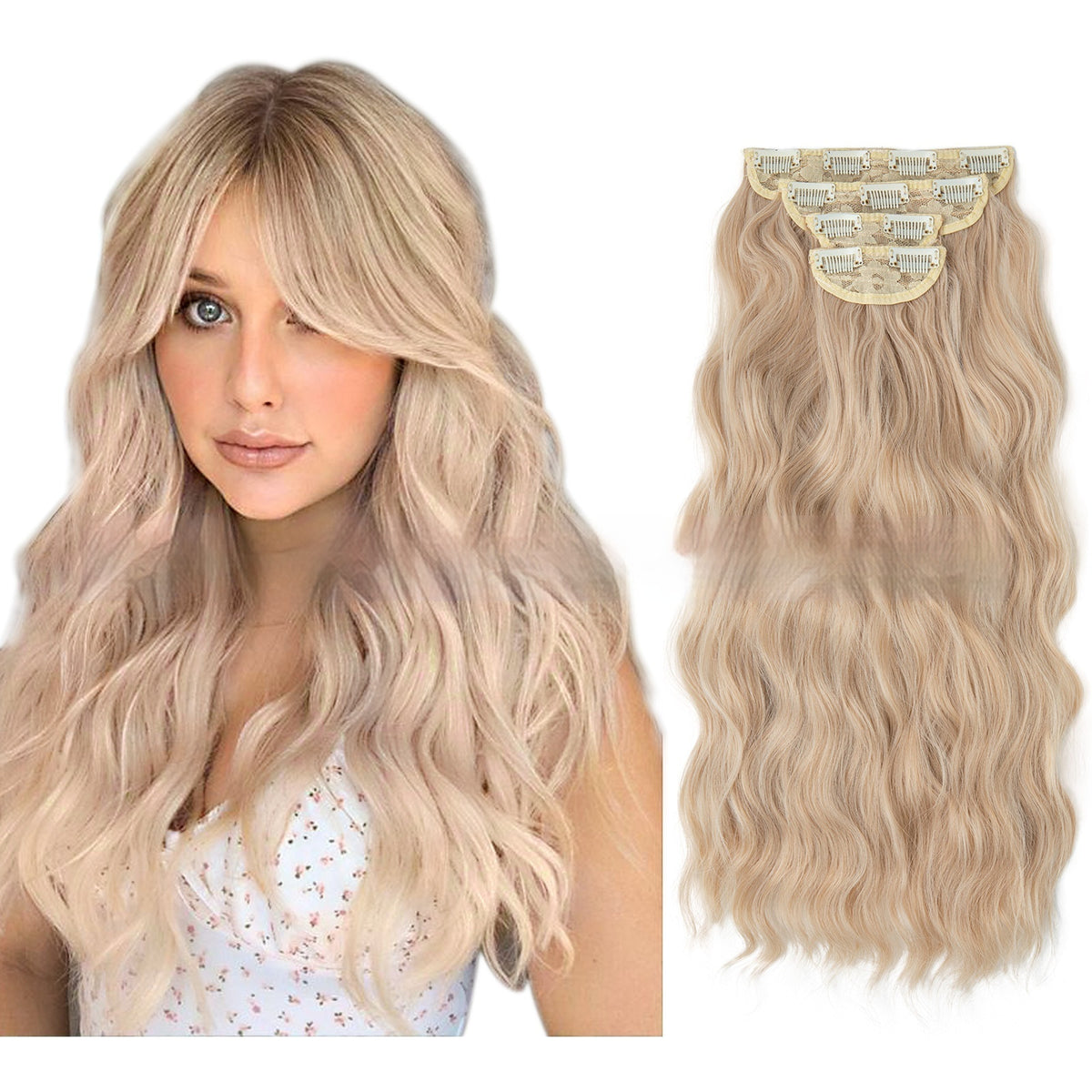 High-temperature Fiber Wig Women's Wig Set Four-piece Set – Premium 0 | RICALOUX