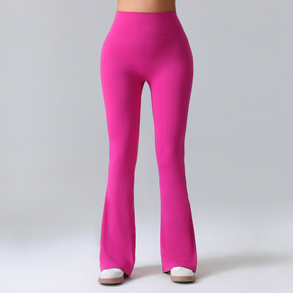Women's Summer Thin Yoga Pants, Hip-Lifting Flared Fitness Pants, Quick-Dry Stretch Sports Pants, Slim-Fit Bootcut Trousers by Ricaloux