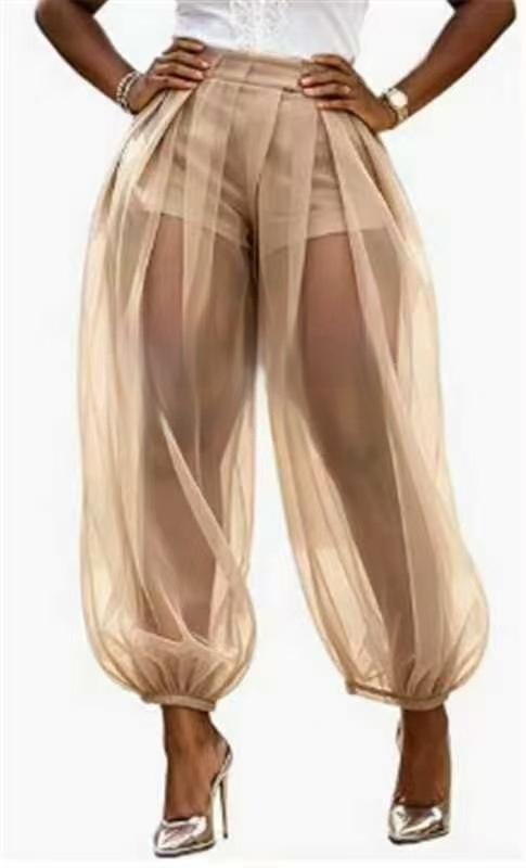 Summer New Semi Transparent Mesh Solid Color Bloomers – Premium 0 | RICALOUX