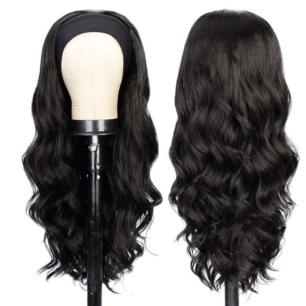 Body-wavy Multi-colored Rayon Headband Wig by Ricaloux