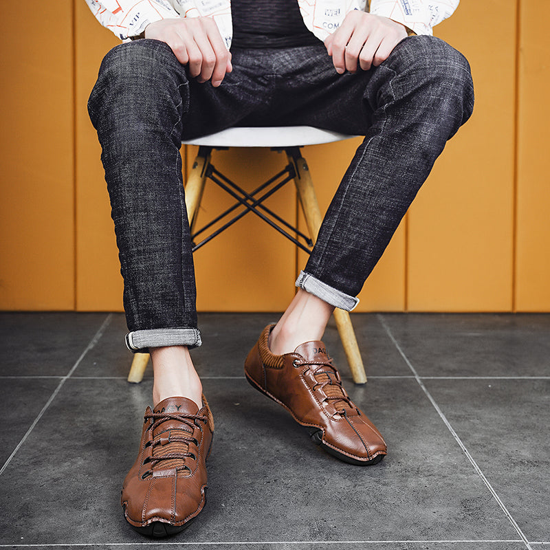 High Quality Men Sneakers Fashion Lace-up Flats Shoes by Ricaloux