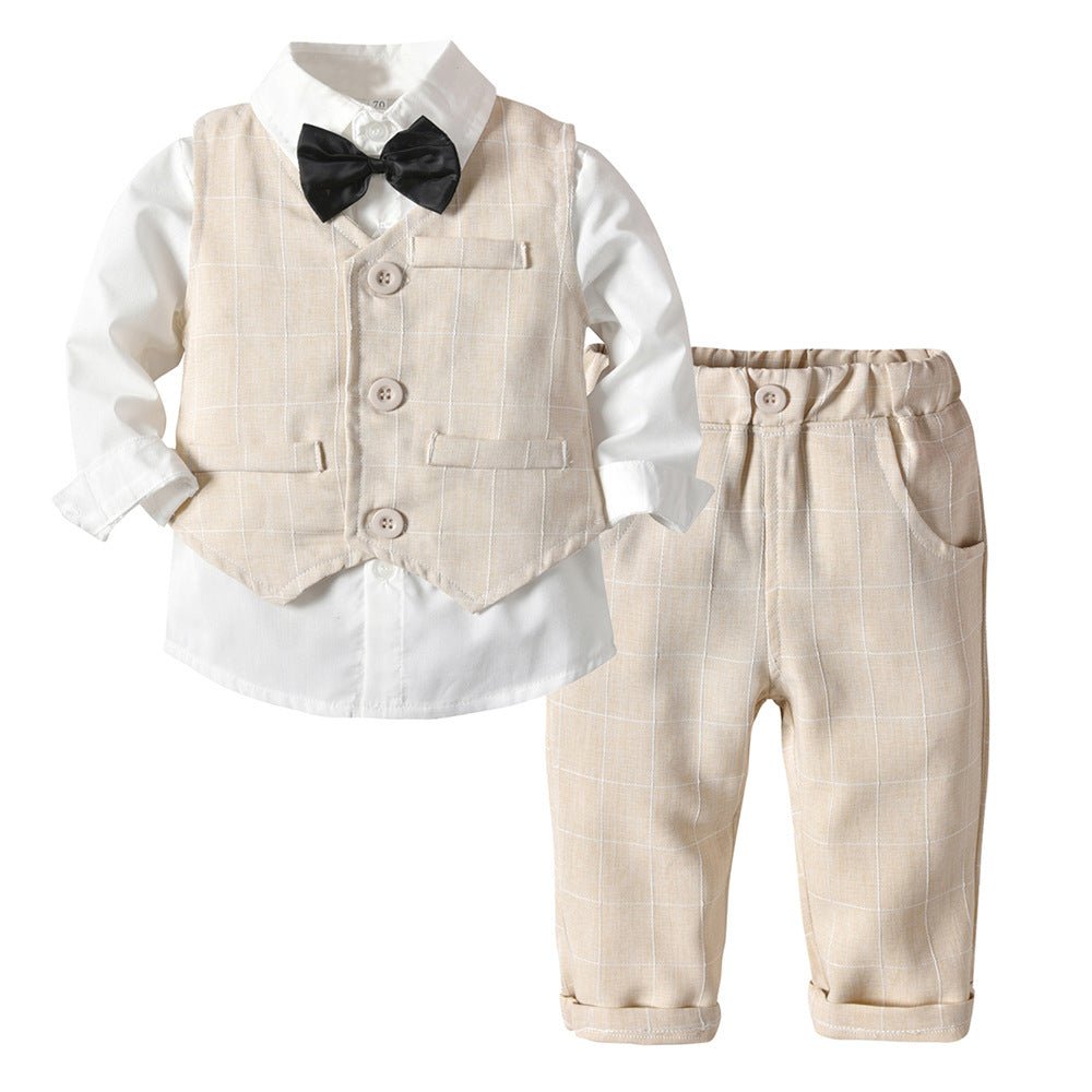 Boys Autumn Clothing Children's Suit Three-piece Set - RICALOUX