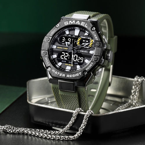 Digital Alloy Electronic Watch Men by Ricaloux