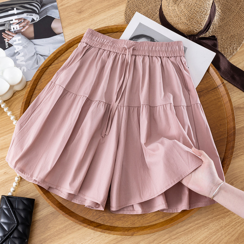 New Summer Lightweight Capri Pants High-waisted Culottes – Premium 0 | RICALOUX