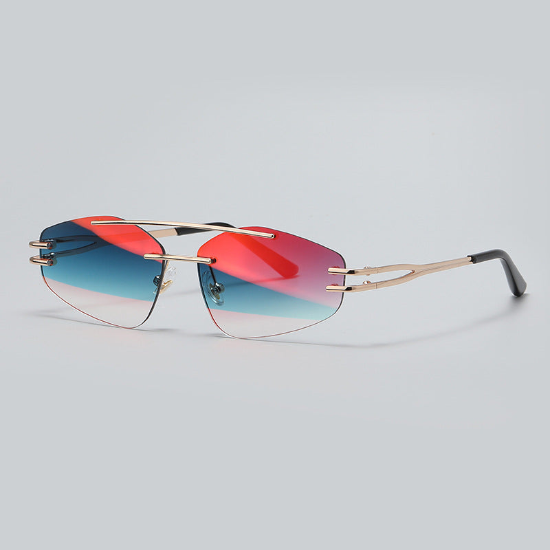 YSM8003 New Fashionable Polygonal Cut-Edge Frameless Sunglasses – Premium 0 | RICALOUX