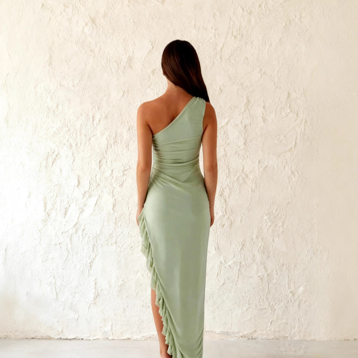 Fashionable Sleeveless Sexy Off-shoulder Slit Dress – Premium 0 | RICALOUX