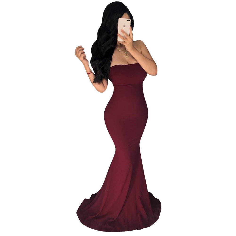 Strapless backless maxi skirt - RICALOUX