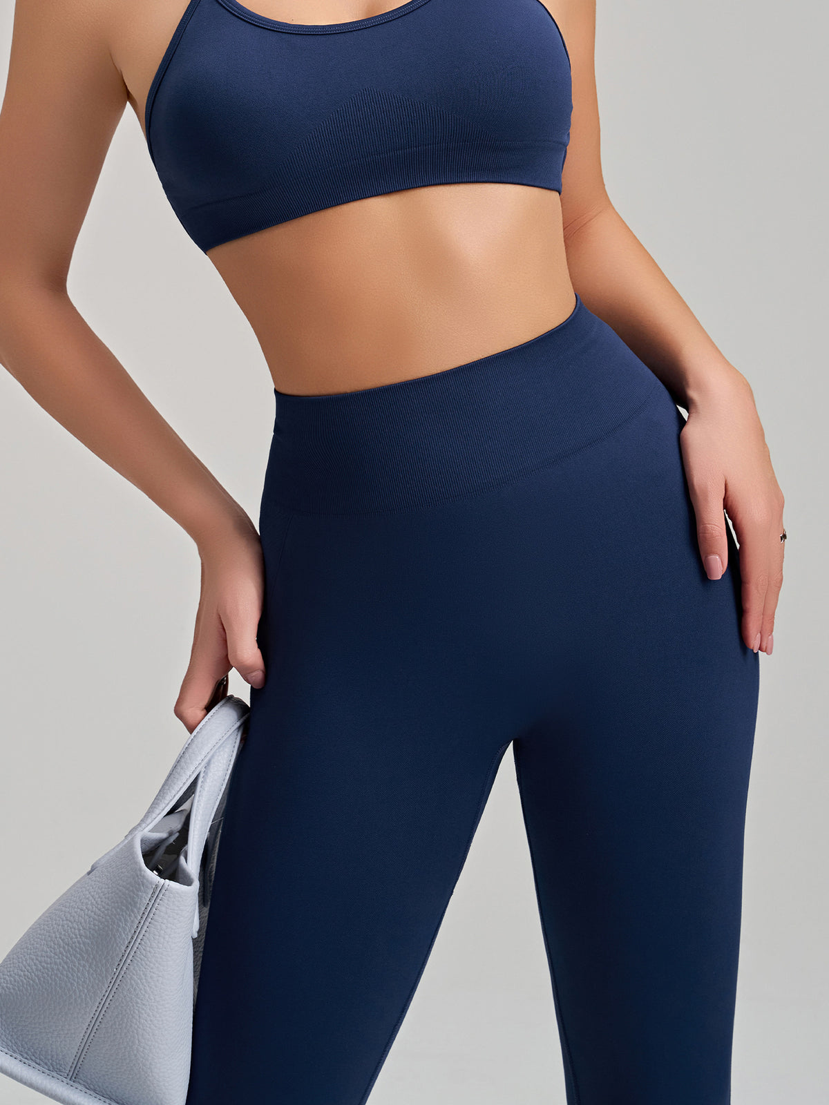 High-Elastic Seamless Knit Yoga Pants For Women, Peach Hip Lifting Workout Leggings For Training, Fitness & Running, Summer Style – Premium 4 | RICALOUX