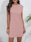 Women's Solid Color Loose Sleeveless Sleeve Dress - RICALOUX