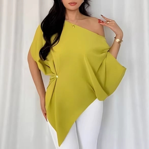 Niche Relaxed-fit Figure-flattering Batwing-sleeve Top by Ricaloux