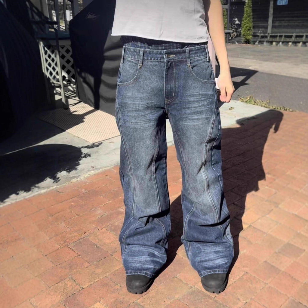 Mens Vintage Washed Distressed Jeans – Premium 0 | RICALOUX