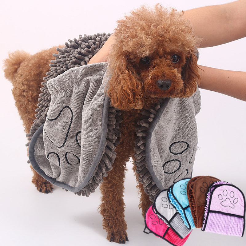 Dogs Cats Towels Super Absorbent Dog Bathrobe Microfiber Bath Towels Quick-Drying Cat Bath Towel For Pets Towel Dog Towels Pet Products by Ricaloux