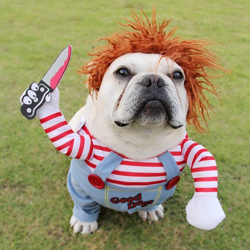 Halloween Pet Costume Pet Dog Funny Clothes Adjustable Dog Cosplay Costume Scary Costume Party Gatherings - RICALOUX