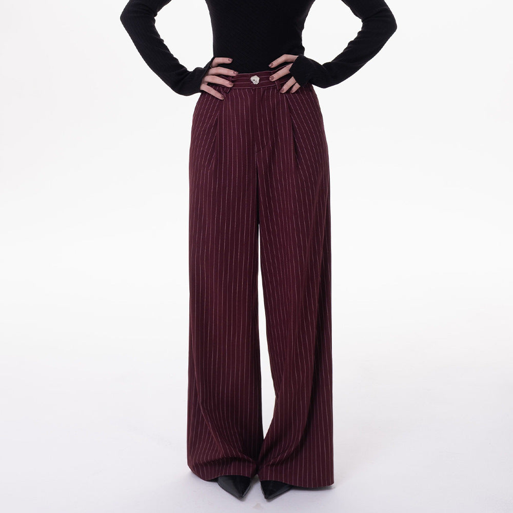 High-waisted Straight-leg Casual Pants For Women by Ricaloux