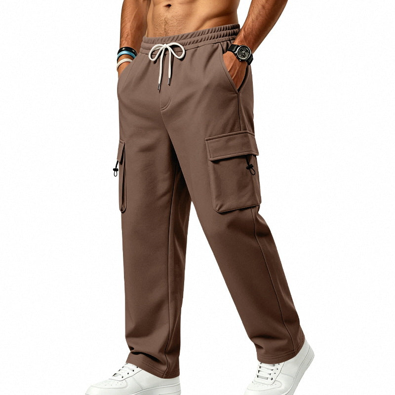 Mens Sporty-casual Multi-pocket Utility Trousers by Ricaloux