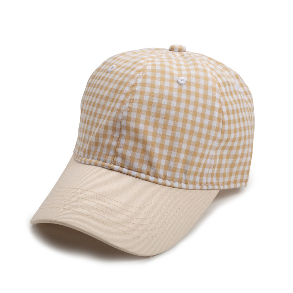 Men's And Women's Multi-color Small-checkered Baseball Cap. Fashionable And Fresh Style. Perfect For Summer Walks, Outings With Friends, And Versatile Sun Protection. – Premium 4 | RICALOUX