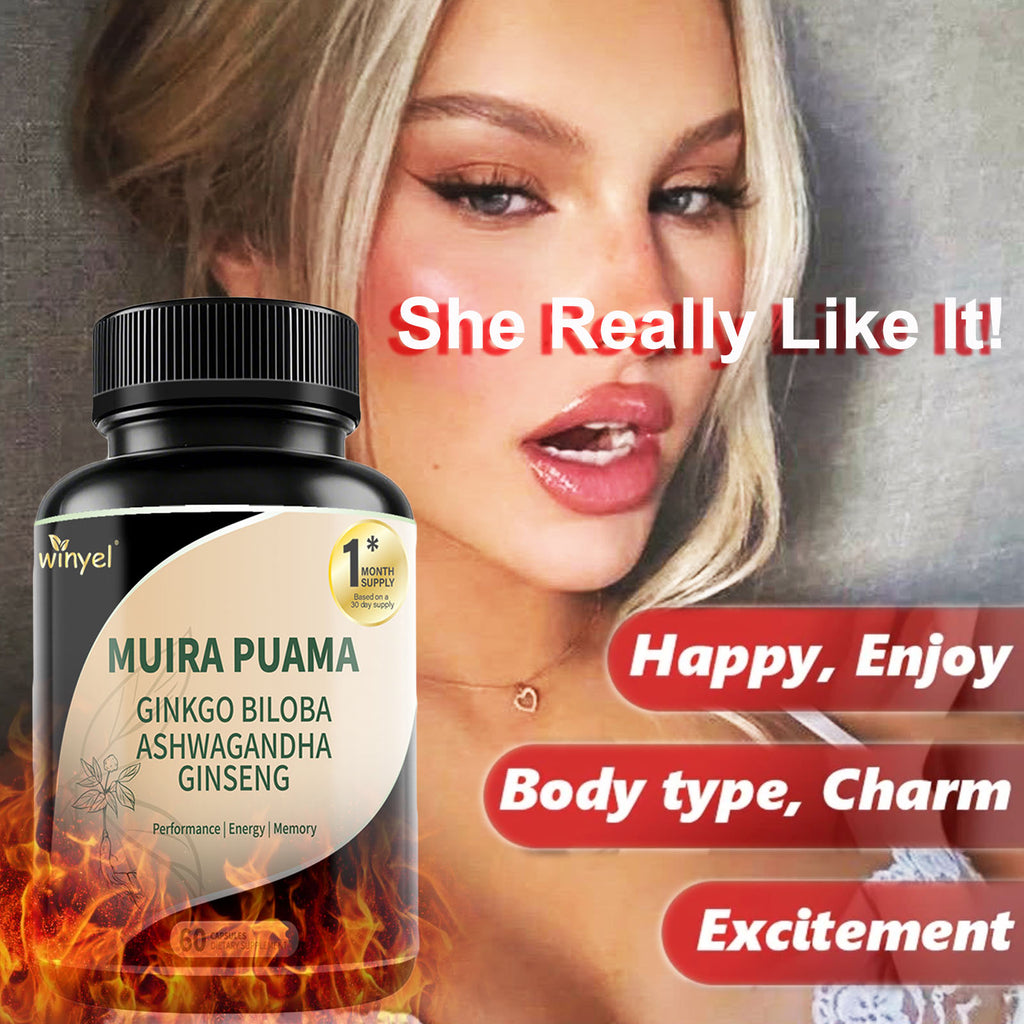 Muira Puama Ginseng Ashwagandha Ginkgo Tribulus Herbal Supplements Unleash Your Potential Through Our Pills Dietary Supplements, Help Promote An Active And Healthy Lifestyle 60 Capsules – Premium 0 | RICALOUX