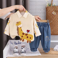 Boys Autumn Clothing Suit Baby Giraffe - RICALOUX