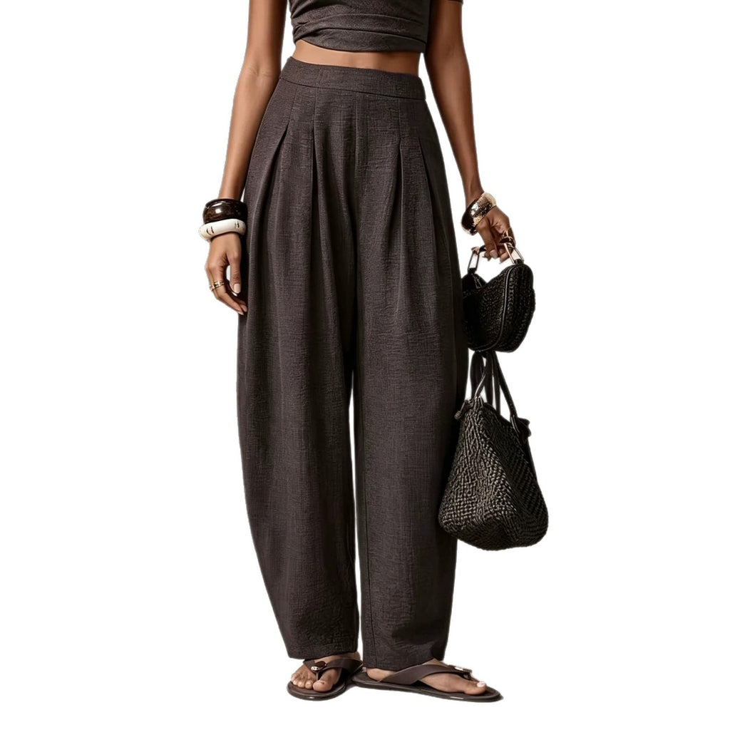Retro Casual Versatile Womens Pants by Ricaloux