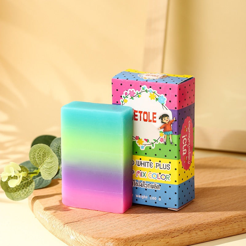 Rainbow Soap Handmade Essential Oil Soap Bath Soap Mild Fruit Soap – Premium 0 | RICALOUX