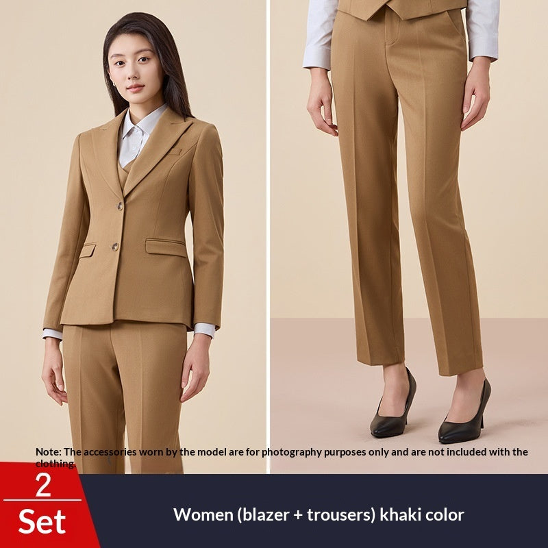 Slim-fit Elegant Hotel Manager's Work Uniform Two-piece Suit Jacket And Trousers – Premium 0 | RICALOUX