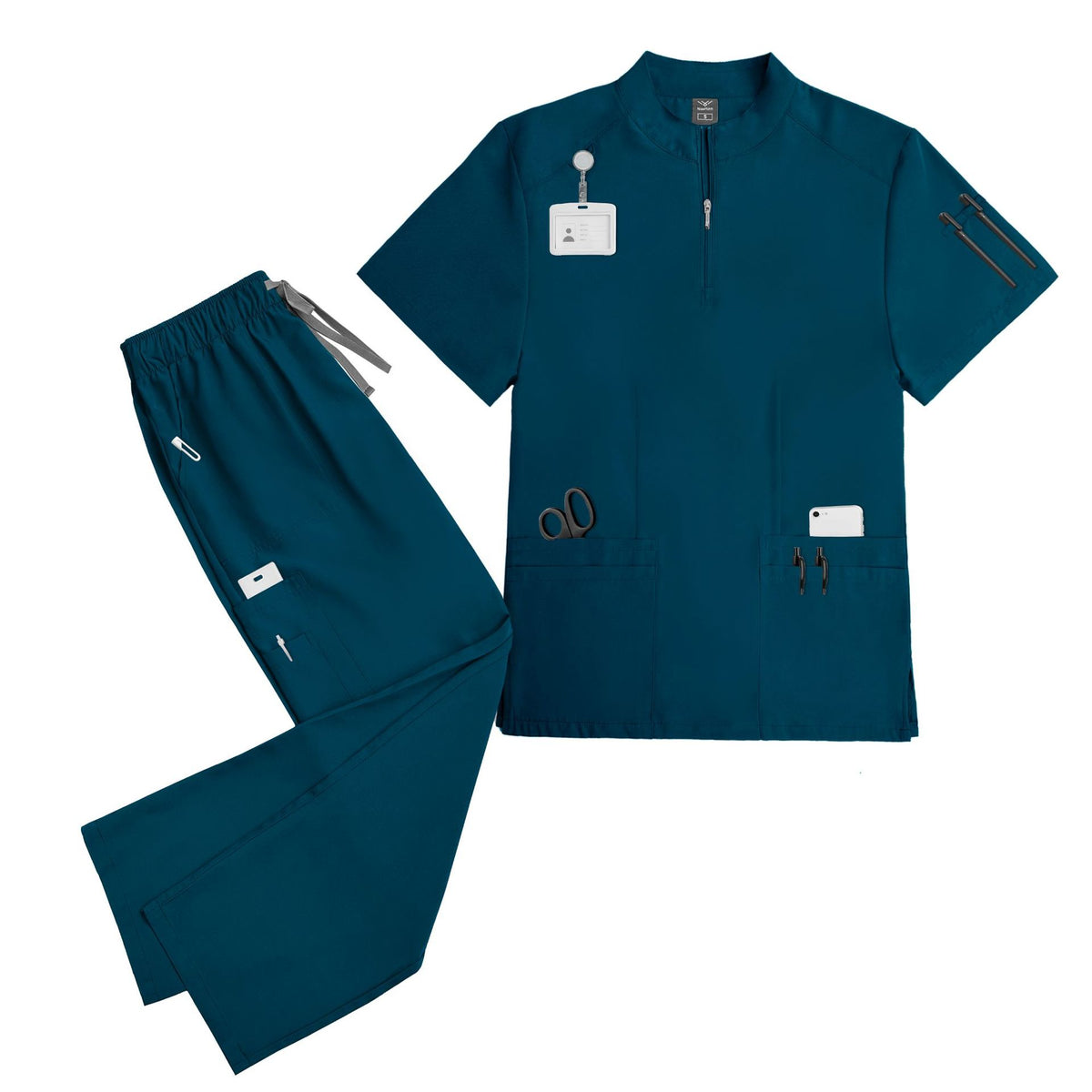Short-sleeve Scrub Top For Doctors by Ricaloux