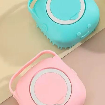Silicone Dog Bath Massage Gloves Brush Pet Cat Bathroom Cleaning Tool Comb Brush For Dog Can Pour Shampoo Dog Grooming Supplies by Ricaloux