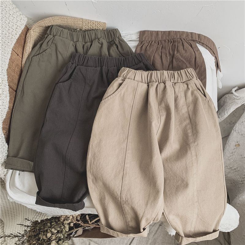 Children's Line-pressing Casual Pants Boys And Girls Baby Pants Spring And Autumn Clothing - RICALOUX