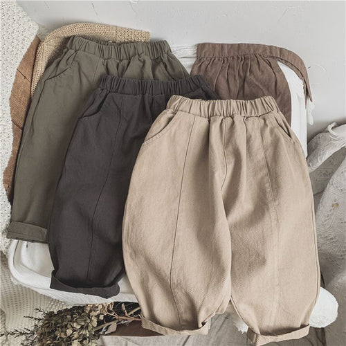 Children's Line-pressing Casual Pants Boys And Girls Baby Pants Spring And Autumn Clothing - RICALOUX