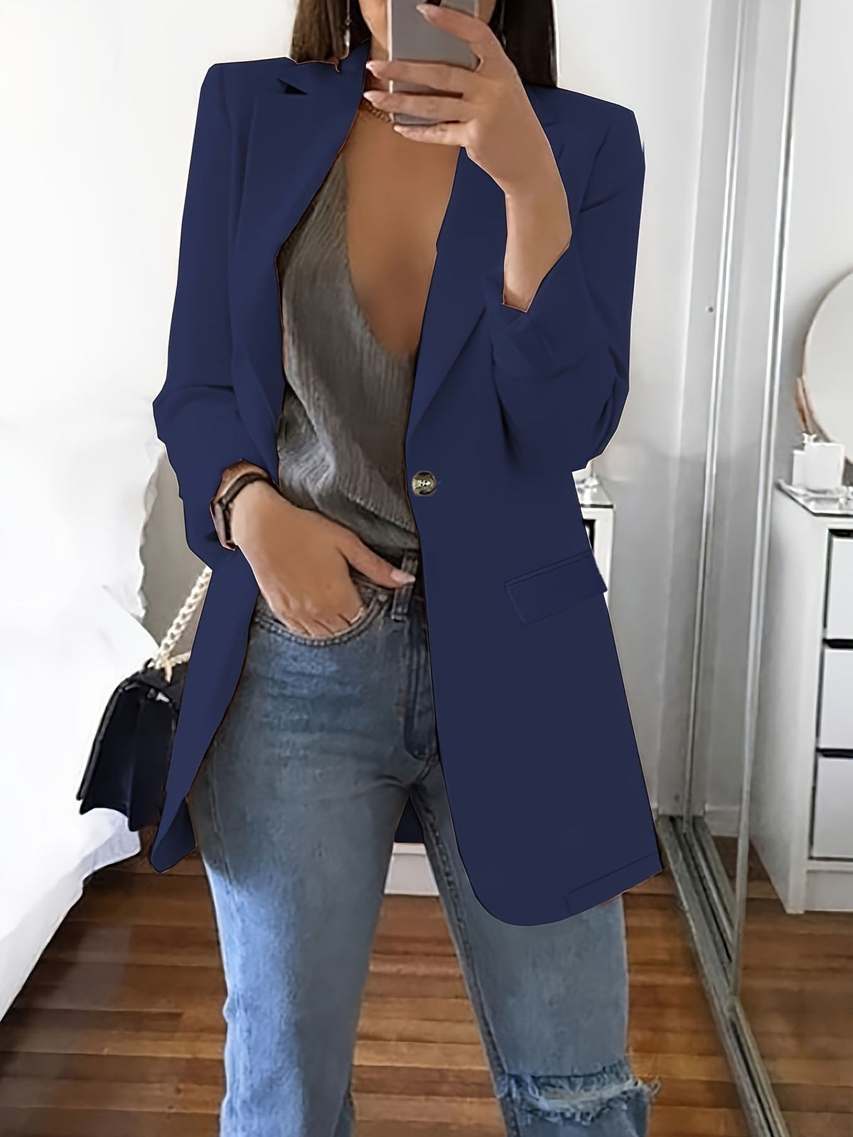 New Stylish Casual Slim-fit Lapel Blazer For Women – Premium 0 | RICALOUX