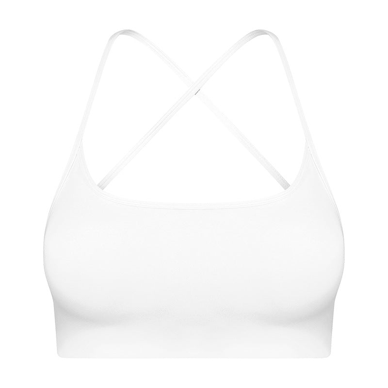 Summer Outdoor Wear Crisscross Back-enhancing Sports Bare-feel Bra With Thin Straps – Premium 0 | RICALOUX