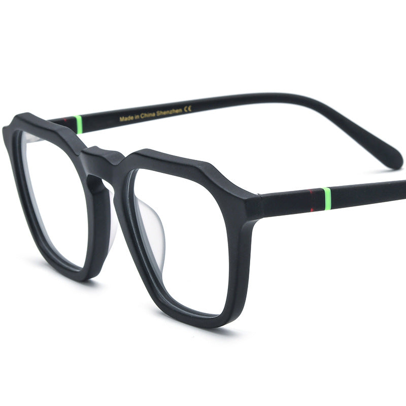 Multicolor Frosted Solid-color Square Eyeglass Frames For Women by Ricaloux
