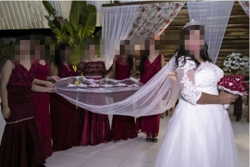 Women's Elegant And Simple Lace White Veil - RICALOUX