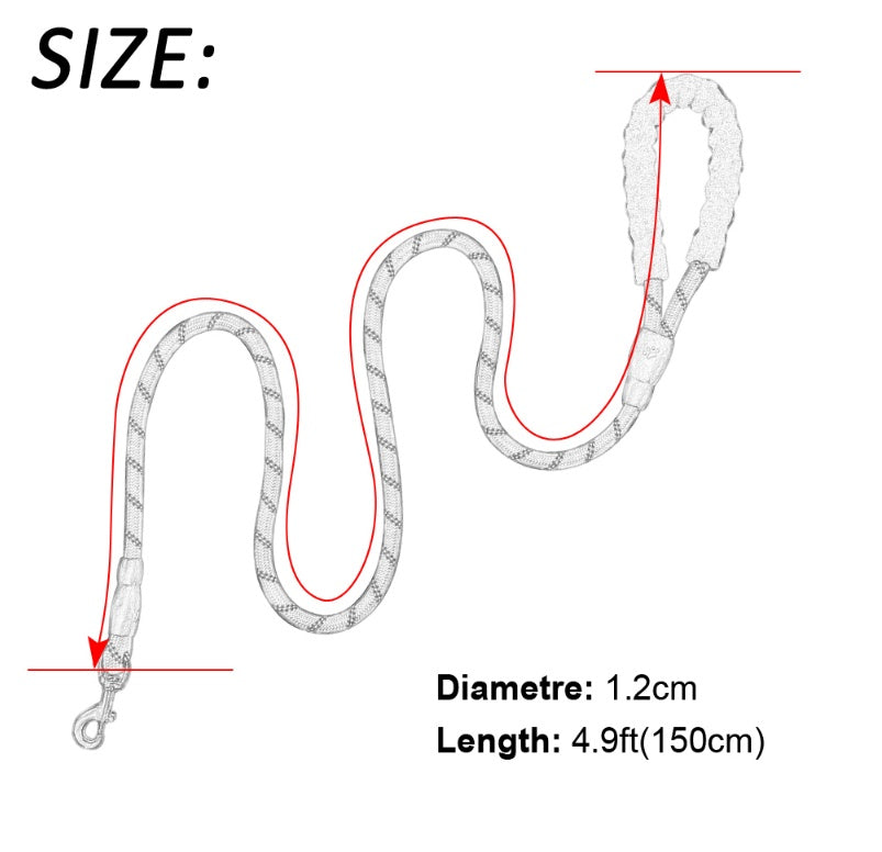 Reflective Dog Leash Nylon Pet Dog Leash Rope For Small Medium Large Dogs Walking Training Pet Suppiles by Ricaloux
