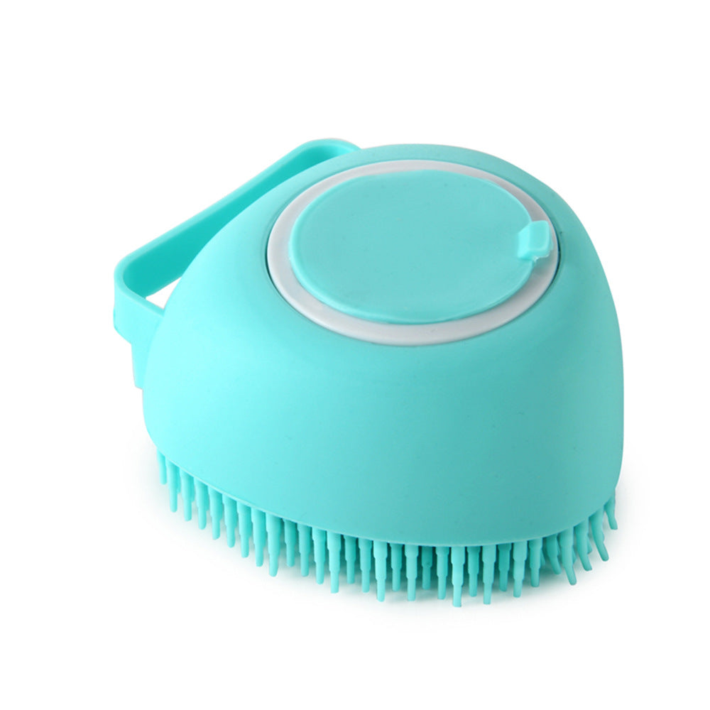 Silicone Dog Bath Massage Gloves Brush Pet Cat Bathroom Cleaning Tool Comb Brush For Dog Can Pour Shampoo Dog Grooming Supplies by Ricaloux