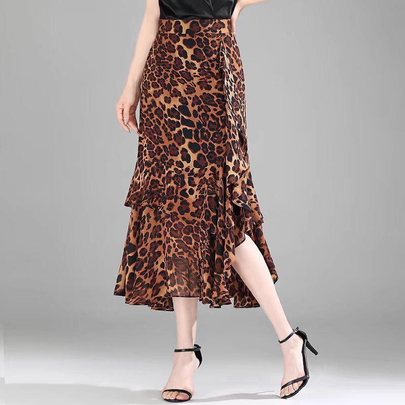 Womens Irregular Ruffled Chiffon Skirt – Premium 0 | RICALOUX