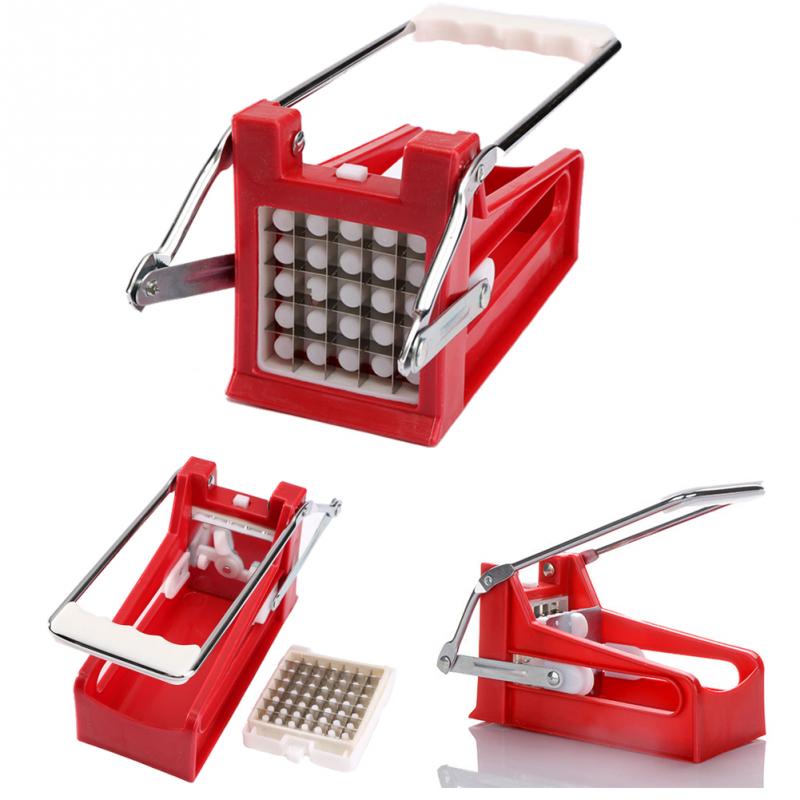 kitchen gadgets 2 Blades Potato Cutter Chopper Stainless French Fries Slicer for kitchen cortador de vegetales Home Kitchen Tool - RICALOUX
