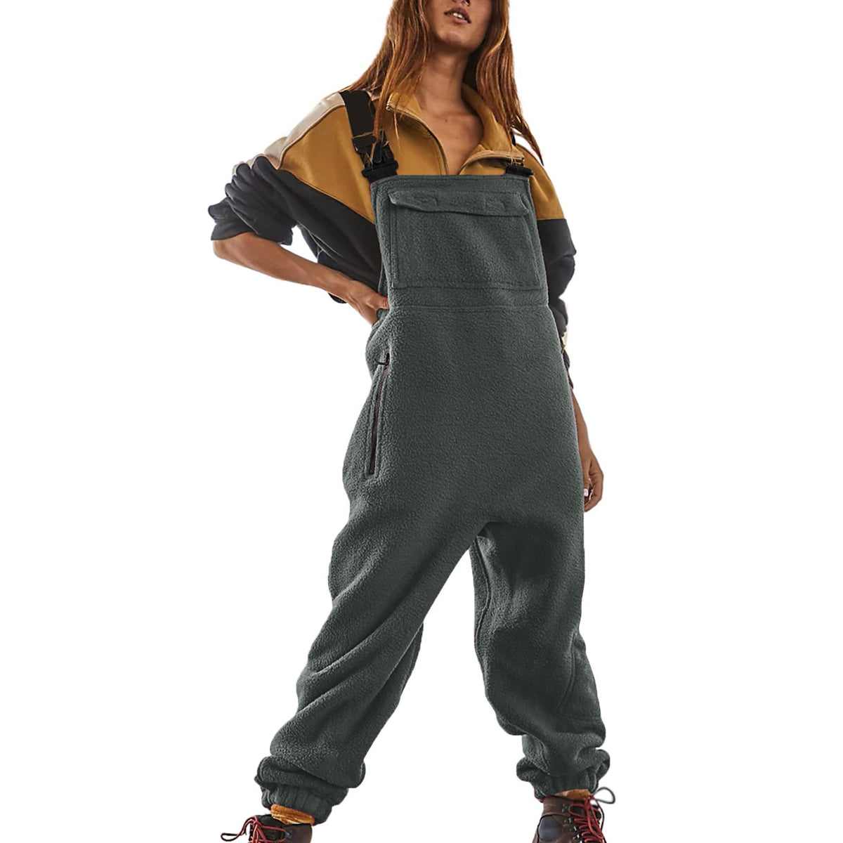 Women Workwear Jumpsuit Polar Fleece - RICALOUX