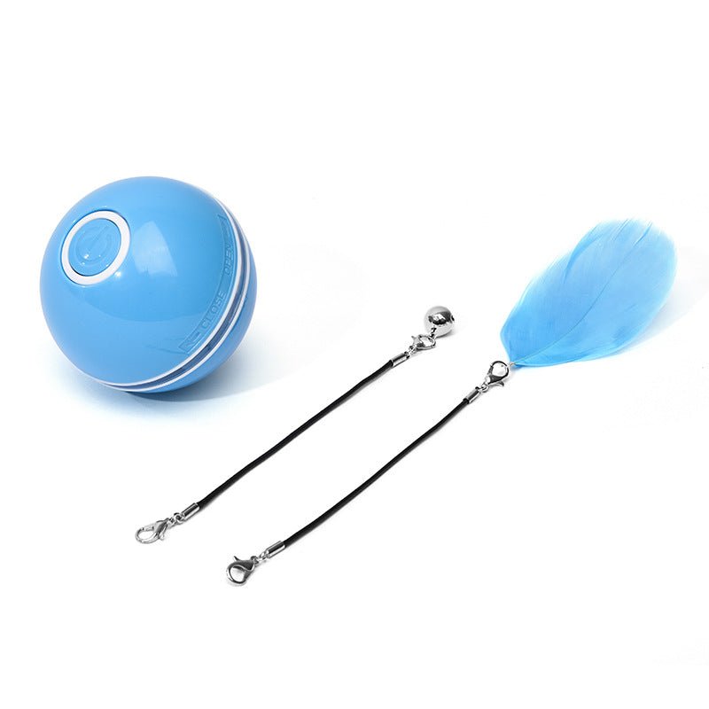 LED Laser Electronic Rolling Pet Funny Cat Toy Ball - RICALOUX