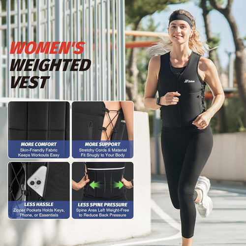 Adjustable Soft Iron-weighted Vest Suitable For Both Men And Women by Ricaloux