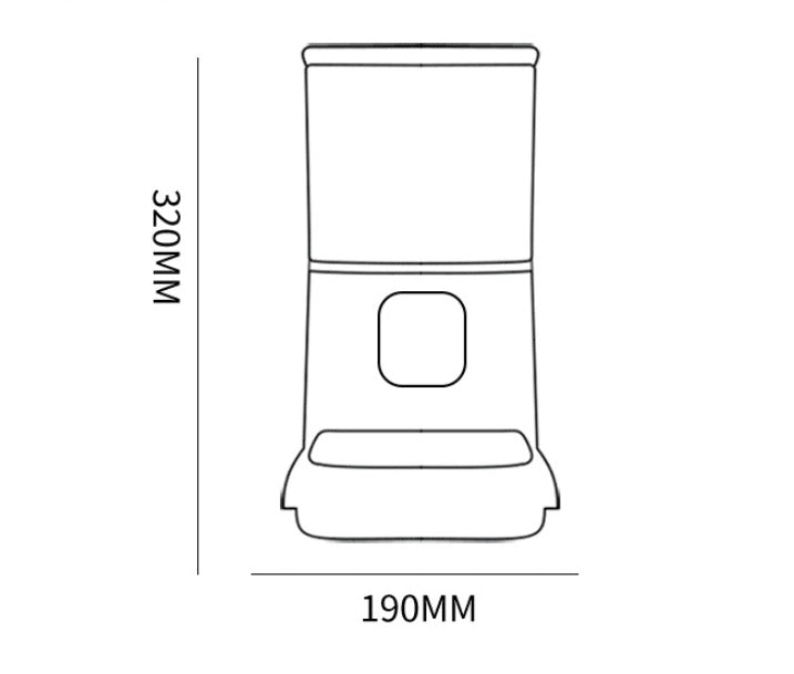 Pet Automatic Feeder Large Capacity Smart Voice Recorder APP Control Timer Feeding Cat Dog Food Dispenser With WiFi Pet Bo by Ricaloux