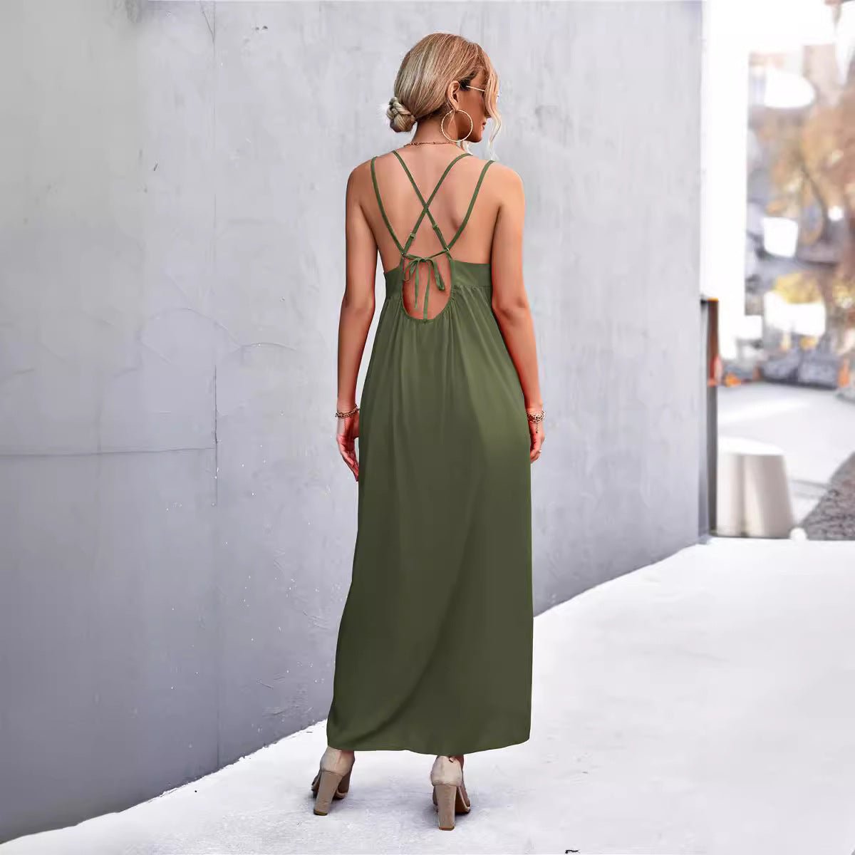 Women's Fashion Personalized Sling Dress - RICALOUX