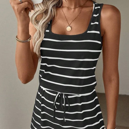 Ethnic Bohemian Crew-Neck Sleeveless Dress For Women by Ricaloux