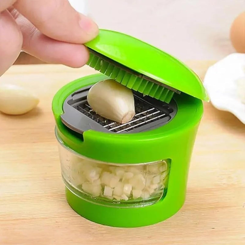 1pc Premium Stainless Steel Multifunctional Garlic Press, Manual Mincer Essential Kitchen Gadget For Home And Restaurant Use - RICALOUX